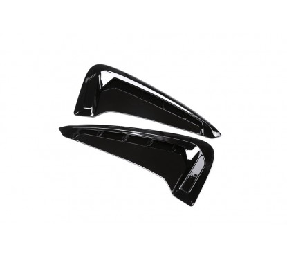 2x Rajouts de prises d'air latérales noirs laqués BMW X5 F15