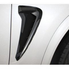 2x Rajouts de prises d'air latérales noirs laqués BMW X5 F15