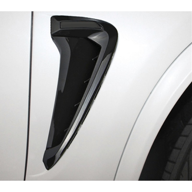 2x Rajouts de prises d'air latérales noirs laqués BMW X5 F15