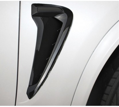2x Rajouts de prises d'air latérales noirs laqués BMW X5 F15
