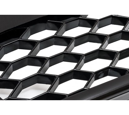 Calandre Audi A4 B9 noire laquée (16-19) Look RS4