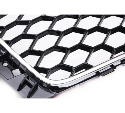 Calandre Audi A4 B9 Noir/chrome (16+)