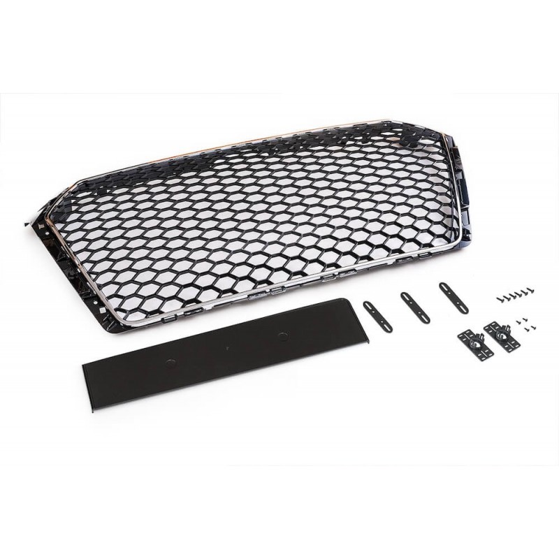 Calandre Audi A4 B9 Noir/chrome (16+)