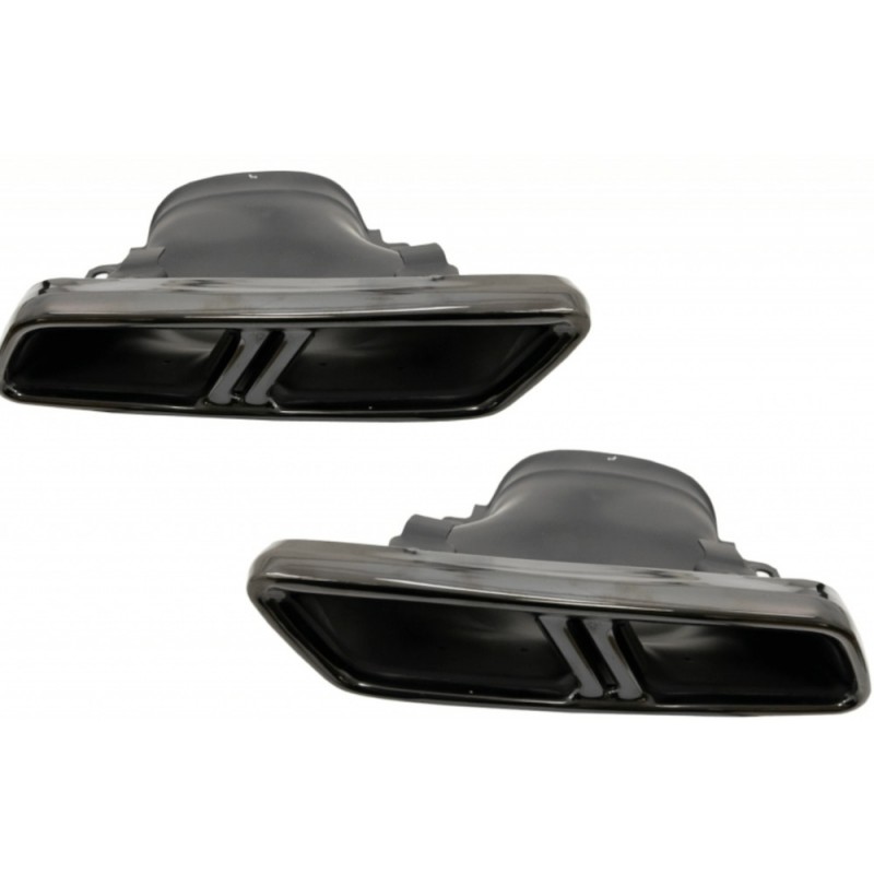 2x Embouts d'echappement Noir ou chrome Mercedes Classe E W213 GLC 16+
