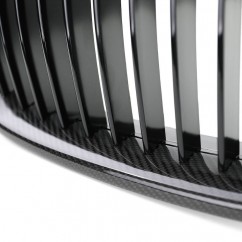 Grilles de calandre noir carbone BMW Série 5 F10 F11 (10-17)