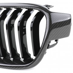 Grilles de calandre noir carbone BMW Série 3 F30 F31 (11-16)