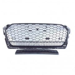 Calandre Audi A5 B9 F5 Look RS5 Noir Brillant 16+