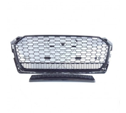 Calandre Audi A5 B9 F5 Look RS5 Noir Brillant 16+