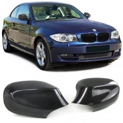 2x Coques retroviseur Carbone BMW serie 1 E81 E82 E87 E88 09-13
