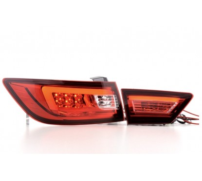 2x Feux arrières à LED Renault Clio 4 rouge/clair 12+