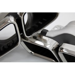 Diffuseur arriere + echappements Mercedes Classe C W205 S205 Look C63s avec pare choc AMG 14-18
