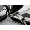 Diffuseur arriere + echappements Mercedes Classe C W205 S205 Look C63s avec pare choc AMG 14-18