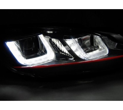 2x Phares LED Golf VI 6 look Golf 7 LED U (08-12)
