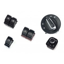 Pack commandes de vitres et feux Vw Passat CC, B6, B7 finition Alu