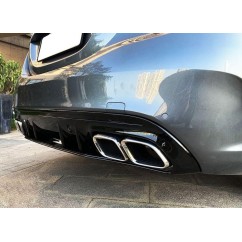 Diffuseur arriere + echappements Mercedes Classe C W205 S205 Look C63s avec pare choc AMG 14-18