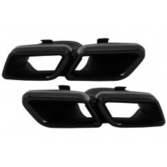 2x Embouts d'echappement Noir ou chrome Mercedes W205 C205 GLE C292 W213  W222 GLC C217 14+