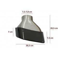 2X Embouts d'échappement noirs BMW Série 5 G30 G31 17+ F10 F11 10-14 F10 F11 LCI 15-17 Série 6 G32 17+ M-Tech Sport Design