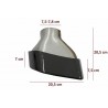 2X Embouts d'échappement noirs BMW Série 5 G30 G31 17+ F10 F11 10-14 F10 F11 LCI 15-17 Série 6 G32 17+ M-Tech Sport Design