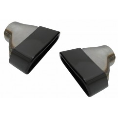 2X Embouts d'échappement noirs BMW Série 5 G30 G31 17+ F10 F11 10-14 F10 F11 LCI 15-17 Série 6 G32 17+ M-Tech Sport Design