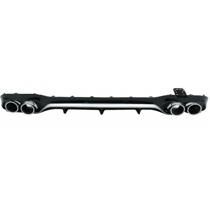 Diffuseur arrière + embouts ronds Mercedes Classe E W213 Silver Edition (16-20)