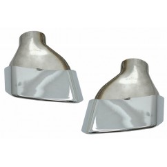 2X Embouts d'échappement chromés BMW Série 5 G30 G31 17+ F10 F11 10-14 F10 F11 LCI 15-17 Série 6 G32 17+ M-Tech Sport Design