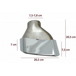 2X Embouts d'échappement chromés BMW Série 5 G30 G31 17+ F10 F11 10-14 F10 F11 LCI 15-17 Série 6 G32 17+ M-Tech Sport Design