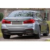 2X Embouts d'échappement chromés BMW Série 5 G30 G31 17+ F10 F11 10-14 F10 F11 LCI 15-17 Série 6 G32 17+ M-Tech Sport Design