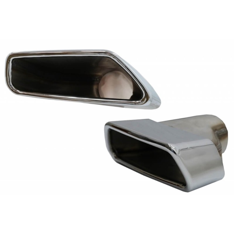 2x Embouts d'échappement chromés BMW Série 5 G30 G31 F10 F11 G32 M-Tech Sport Design