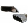 2X Embouts d'échappement chromés BMW Série 5 G30 G31 17+ F10 F11 10-14 F10 F11 LCI 15-17 Série 6 G32 17+ M-Tech Sport Design