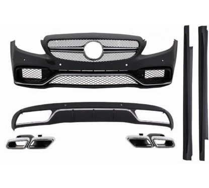 Kit carrosserie Mercedes Classe C W205 Look C63 AMG (modèle stancdard)