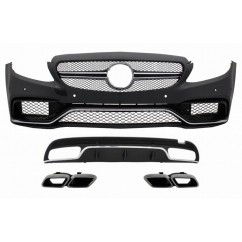Kit carrosserie Mercedes Classe C W205 Look C63 AMG (modèle avec pack AMG)