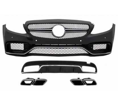 Kit carrosserie Mercedes Classe C W205 Look C63 AMG (modèle avec pack AMG)