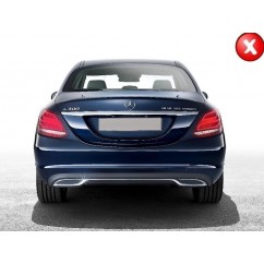 Kit carrosserie Mercedes Classe C W205 Look C63 AMG (modèle avec pack AMG)