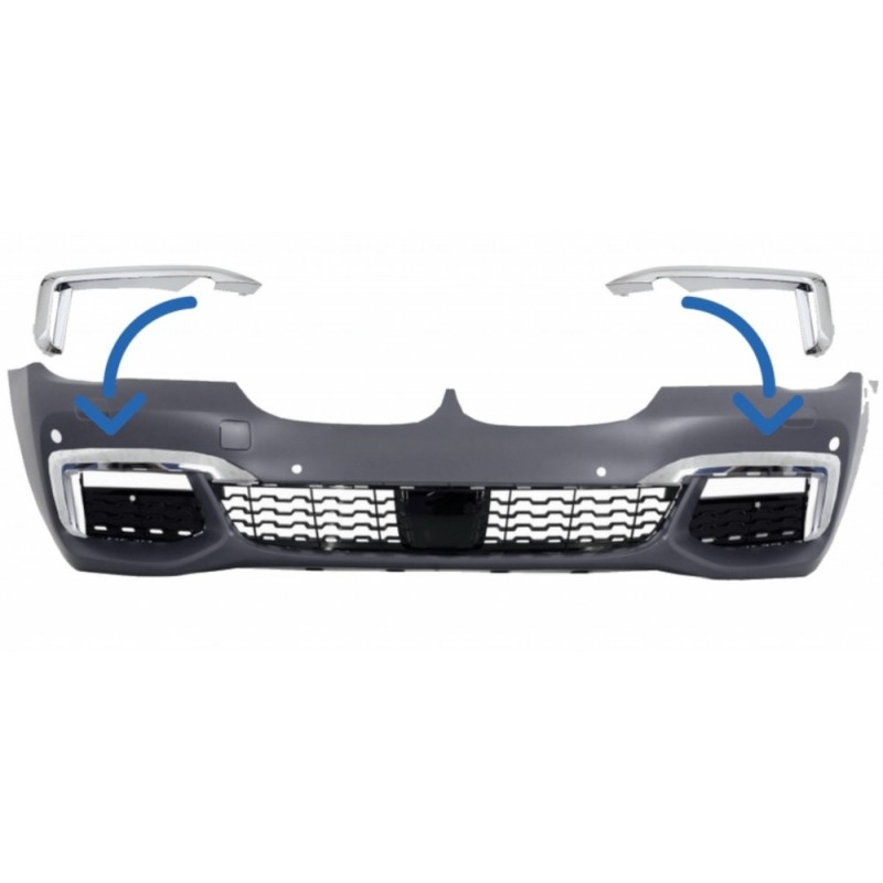 2x Garnitures de pare choc avant BMW serie 7 G12/G11 Pack M (15-19)