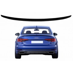 Becquet de coffre adaptable sur Audi A4 B9 Berline (16+) Noir laqué