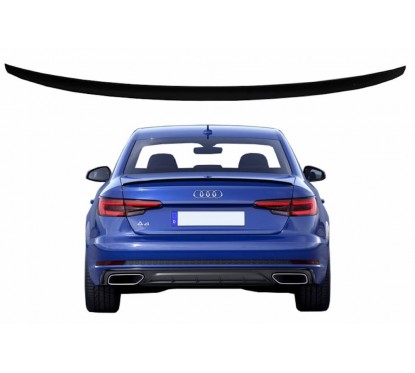 Becquet de coffre adaptable sur Audi A4 B9 Berline (16+) Noir laqué