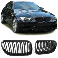 2x Grilles de Calandre BMW E92 E93 LCI 10-13 Noir Mat M Performance