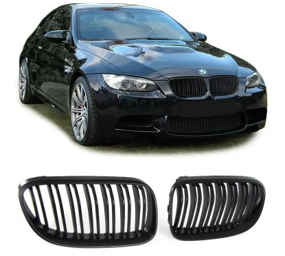 2x Grilles de Calandre BMW E92 E93 LCI 10-13 Noir Mat M Performance