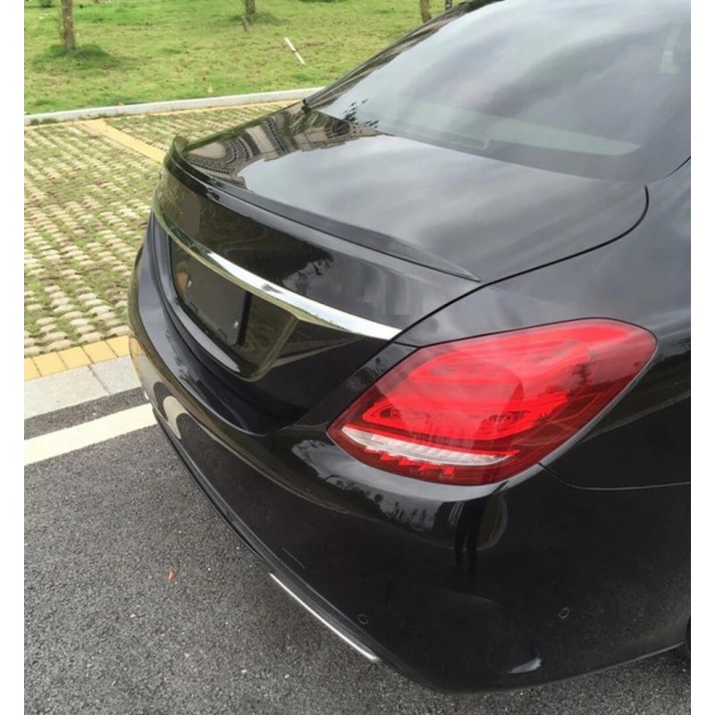 Becquet Mercedes Classe C berline W205 peint Noir brillant Look C63 AMG 14+ Becquet Mercedes Classe C berline W205 peint Noir brillant Look C63 AMG 14+