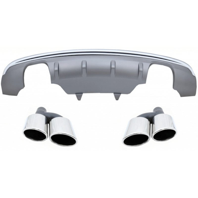 Diffuseur arriere Audi Q5 8R Facelift Double sortie Look SQ5 (13-16) (avec pare choc standard)