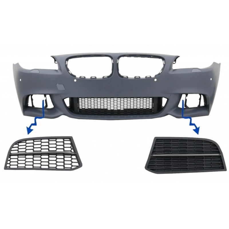 2x Grilles de pare choc BMW serie 5 F10 F11 Look M Performance 10-17