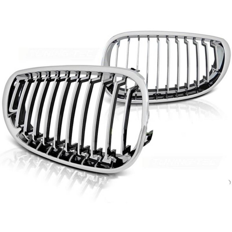 2x Grilles de Calandre BMW E60 E61 (03-10) Chrome