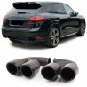 Embouts d'échappement noir Porsche Cayenne 10-14