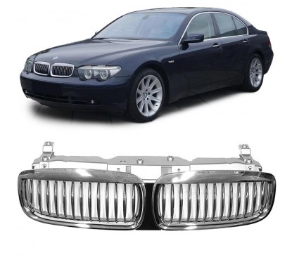 2x Grilles de Calandre BMW E65 E66 01-05 Chrome