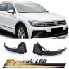 Clignotants de rétroviseurs noir fumé à LED Dynamiques Volkswagen Tiguan 2 16+