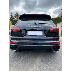 Embout d'échappement double noir GTS optic Porsche Cayenne 92A Facelift (14-17)