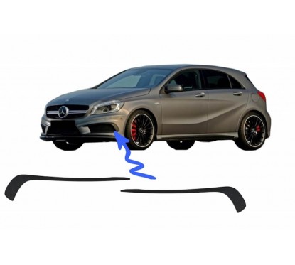 2x Rajouts de pare choc avant Mercedes W176 A45 AMG 12-15