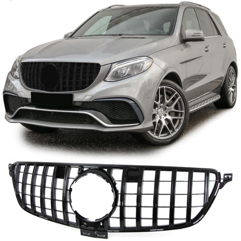 Calandre Mercedes GLE W166 Noir brillant Panamericana 15+