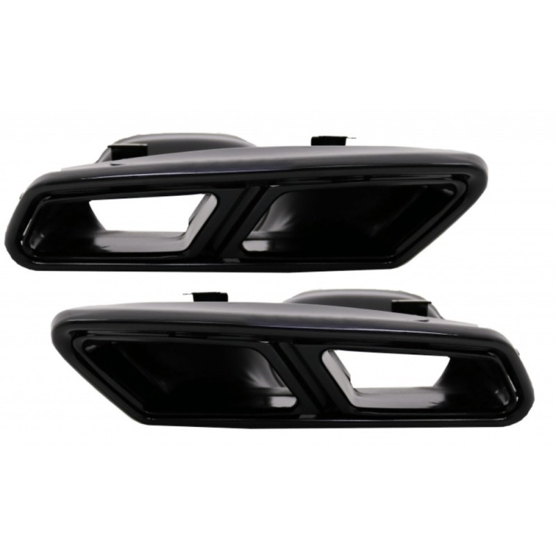 2x Embouts d'echappements Mercedes Classe S W222 E W212 CLS W218 SL R231 Black Edition