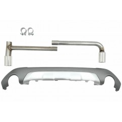 Diffuseur arrière + sorties d'échappements BMW X1 F48 Look M 15+